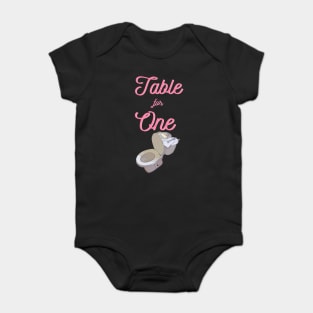 Table For One Baby Bodysuit